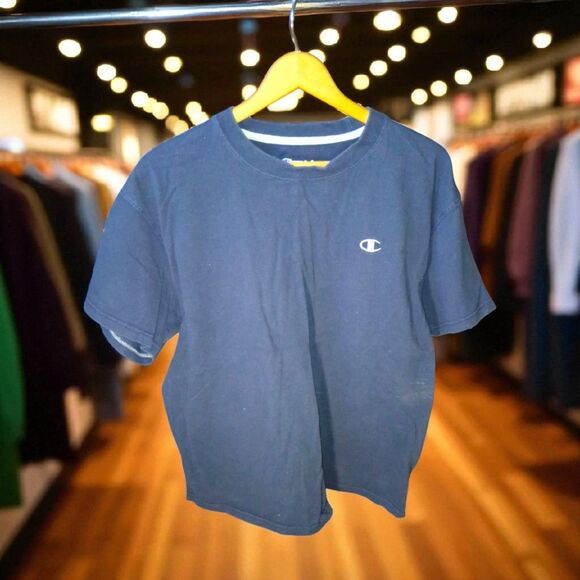 Champion Men’s Authentic T-Shirt – Navy Blue, Size XL, Classic Logo Tee - Picture 1 of 6